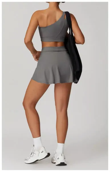 Alo Yoga Flow Skirt Gray Activewear Skirt - 33