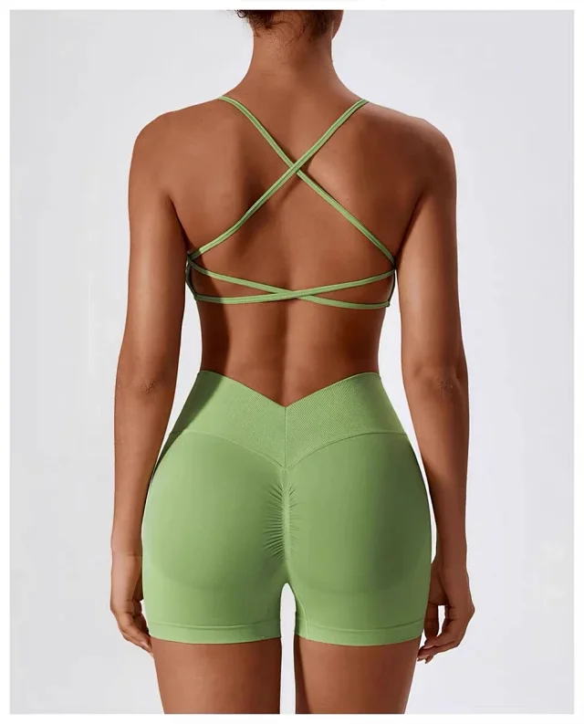 Alo Yoga Underwear Seamless strappy-back sports bra product detail image 22