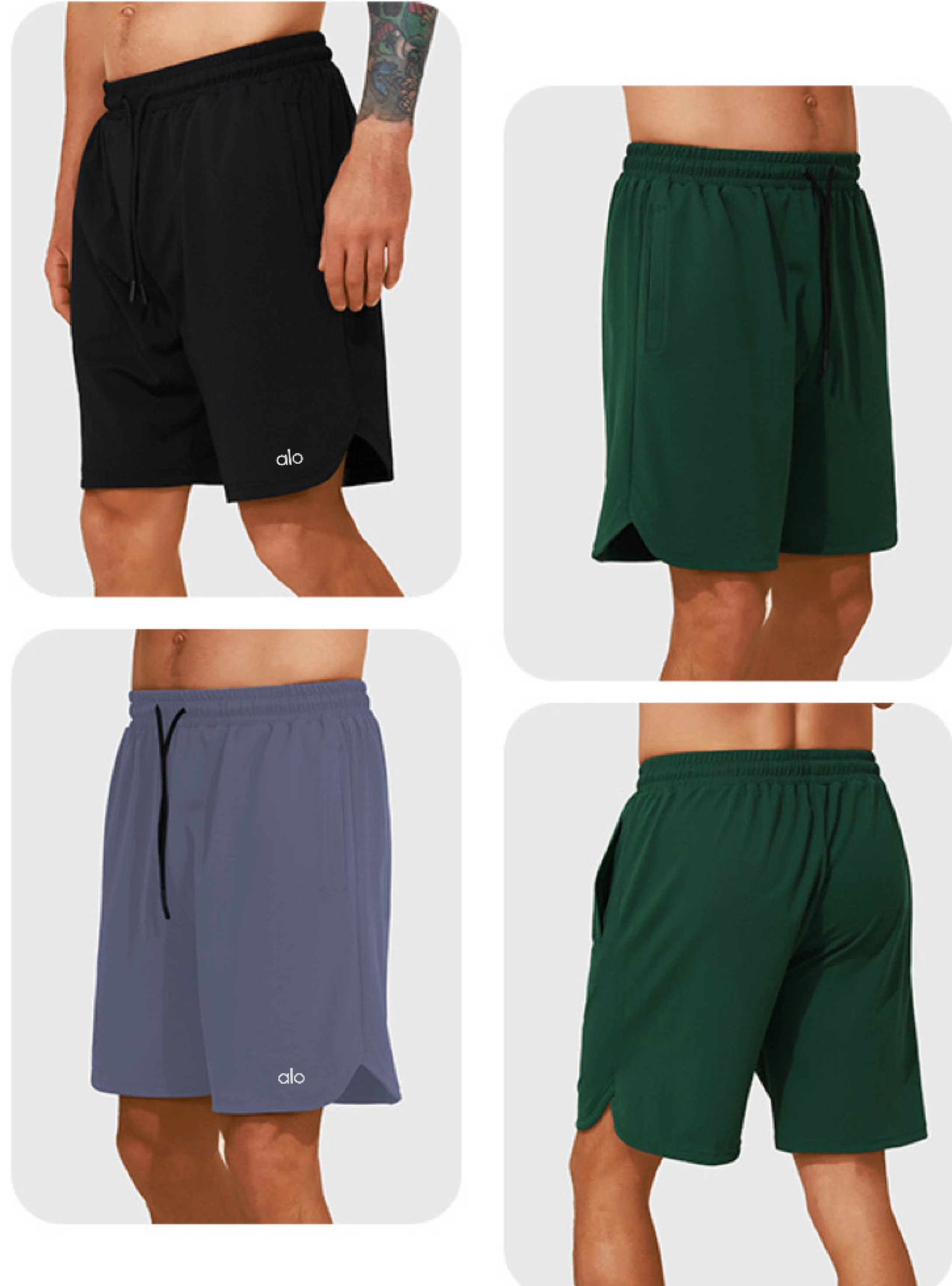 Alo Essential Performance Shorts Black - 9