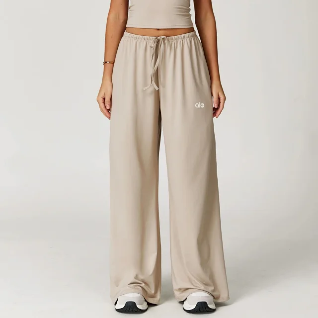 alo Trousers Wide-Leg Drawstring product detail image 4