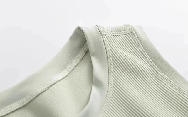 Alo Yoga Vests Ribbed sleeveless athletic vest with built-in padding product detail image 32