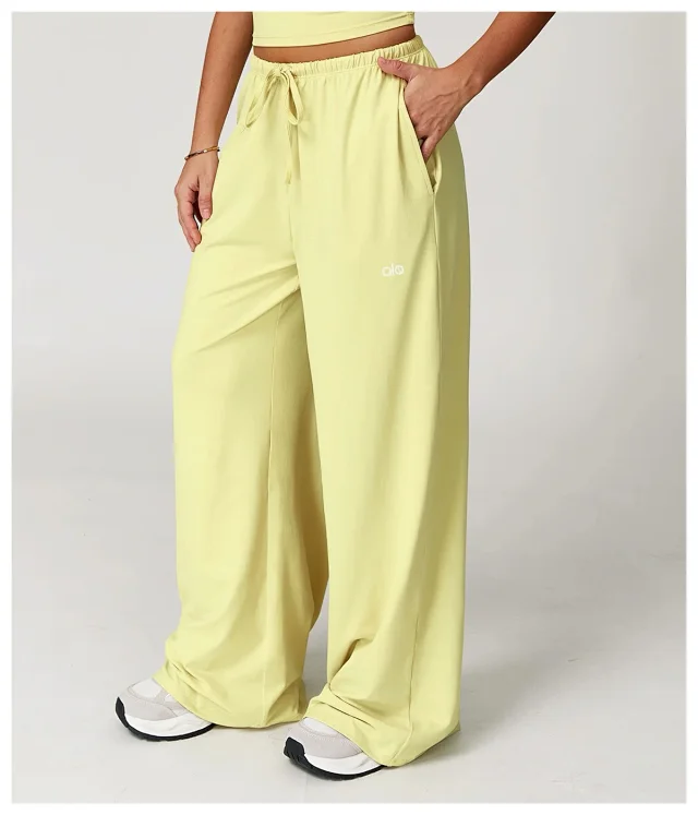 alo Trousers Wide-Leg Drawstring product detail image 52
