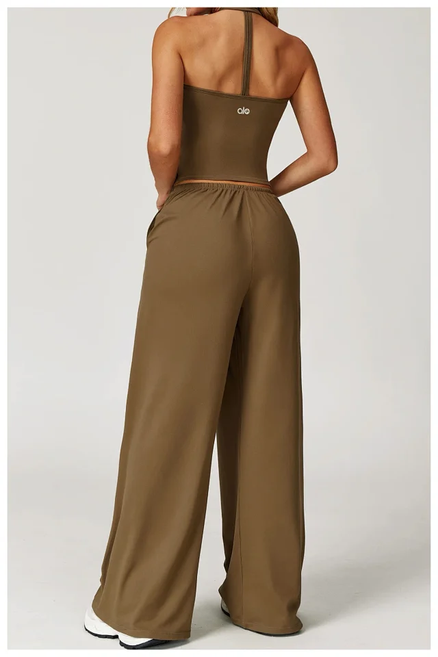 alo Trousers Wide-Leg Drawstring product detail image 44