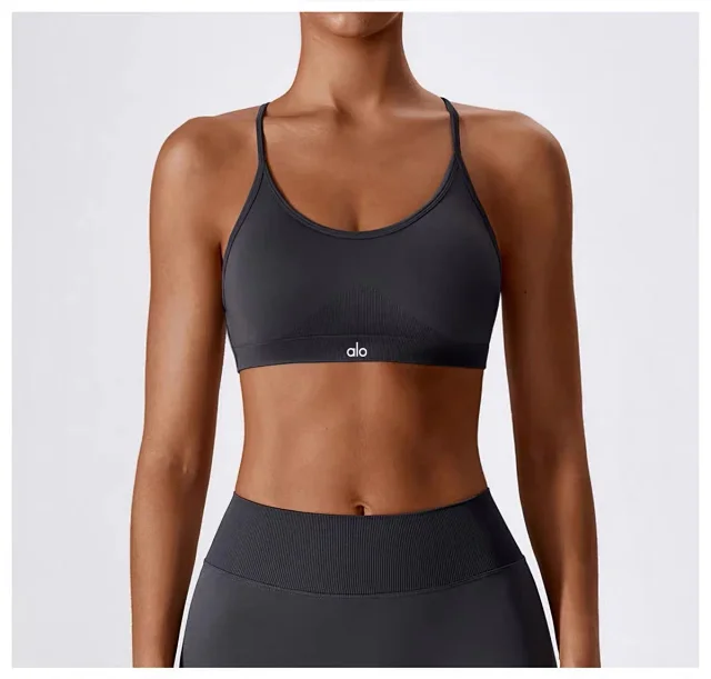Alo Yoga Underwear Seamless strappy-back sports bra product detail image 33