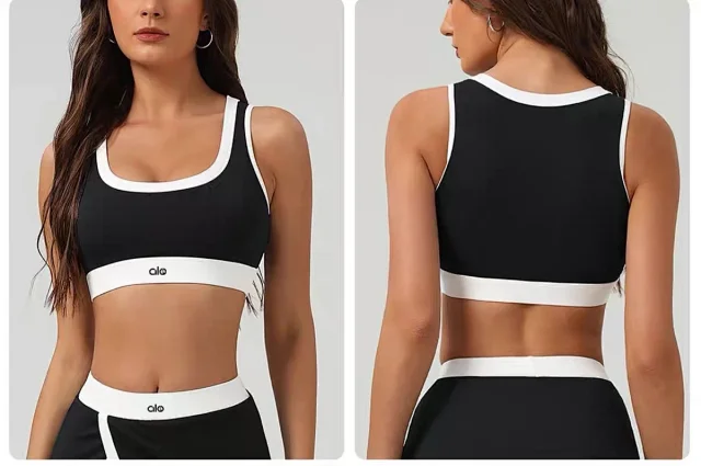 Alo Yoga Underwear Contrast-Trim Sports Bra product detail image 15