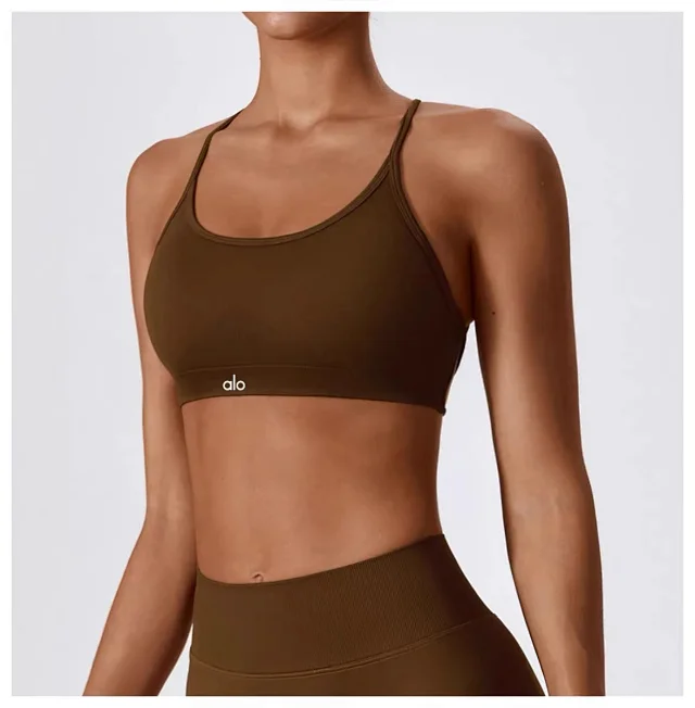 Alo Yoga Underwear Seamless strappy-back sports bra product detail image 27
