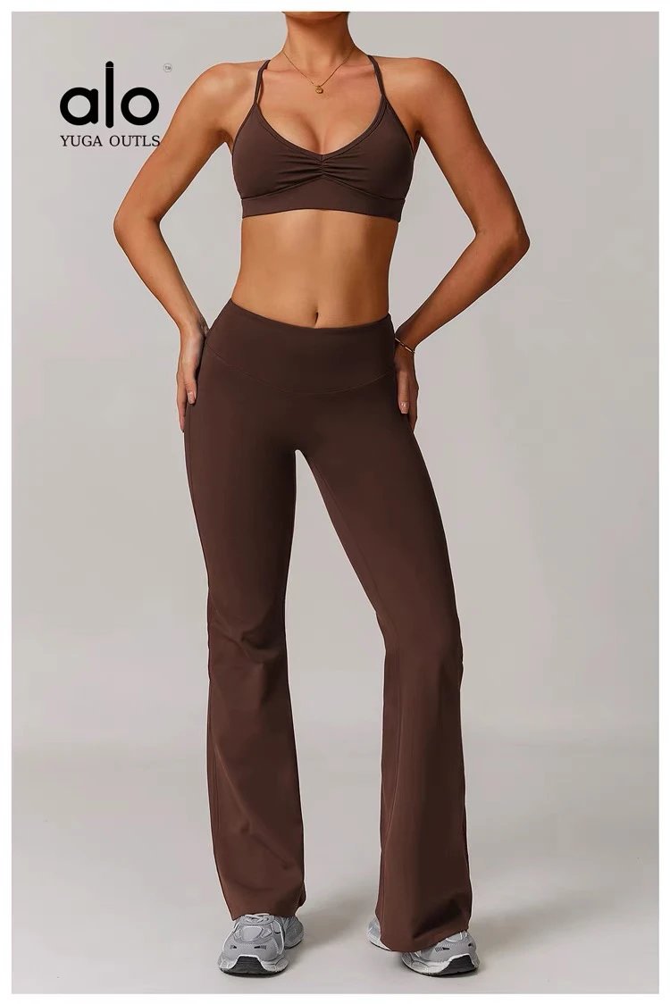 Alo Yoga Outls Cropped Short-Sleeve Top White Activewear - 70