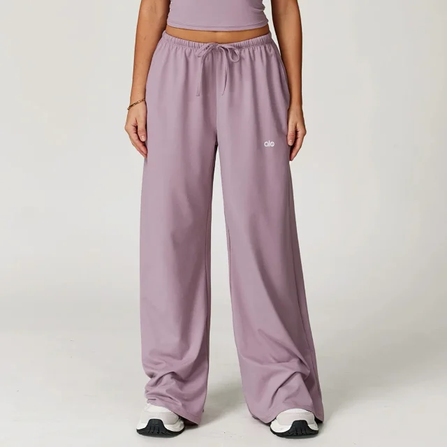 alo Trousers Wide-Leg Drawstring product detail image 11