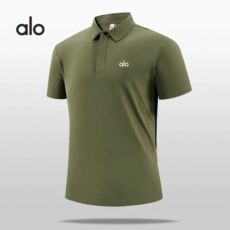 Alo Performance Polo Brown Men's Polo Polo Shirt - 6