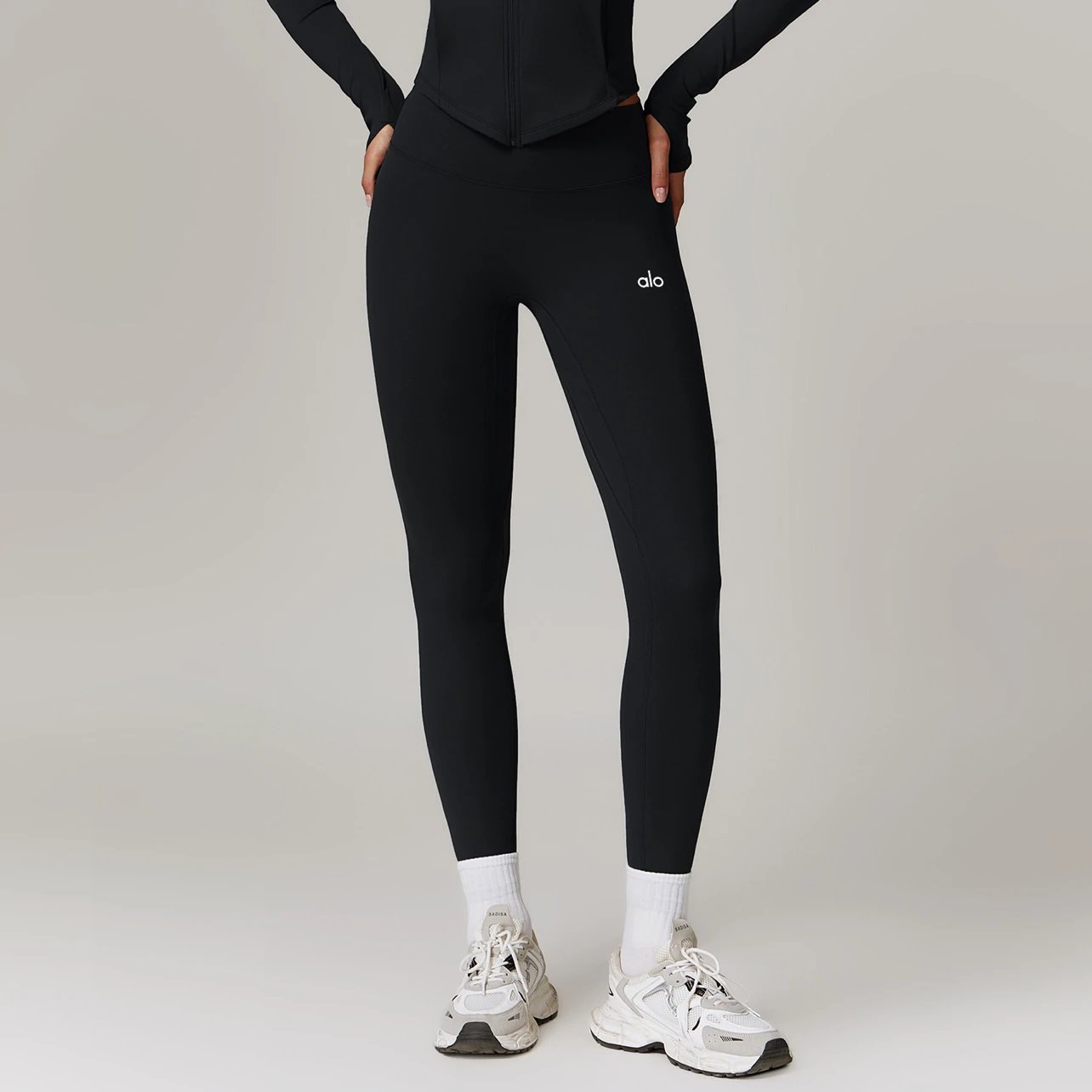 Alo Yoga Trousers High-Waisted Fleece-Lined Leggings image 6