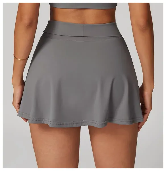 Alo Yoga Flow Skirt Gray Activewear Skirt - 31