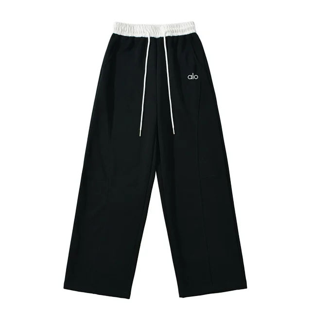 Alo Trousers Wide-Leg Drawstring Sweatpants product detail image 10