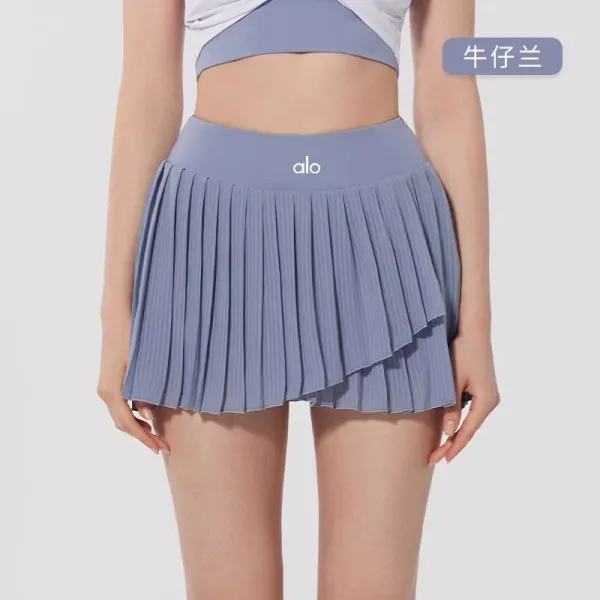 Alo Pleated Tennis Skirt Meatball Brown Shorts - 9