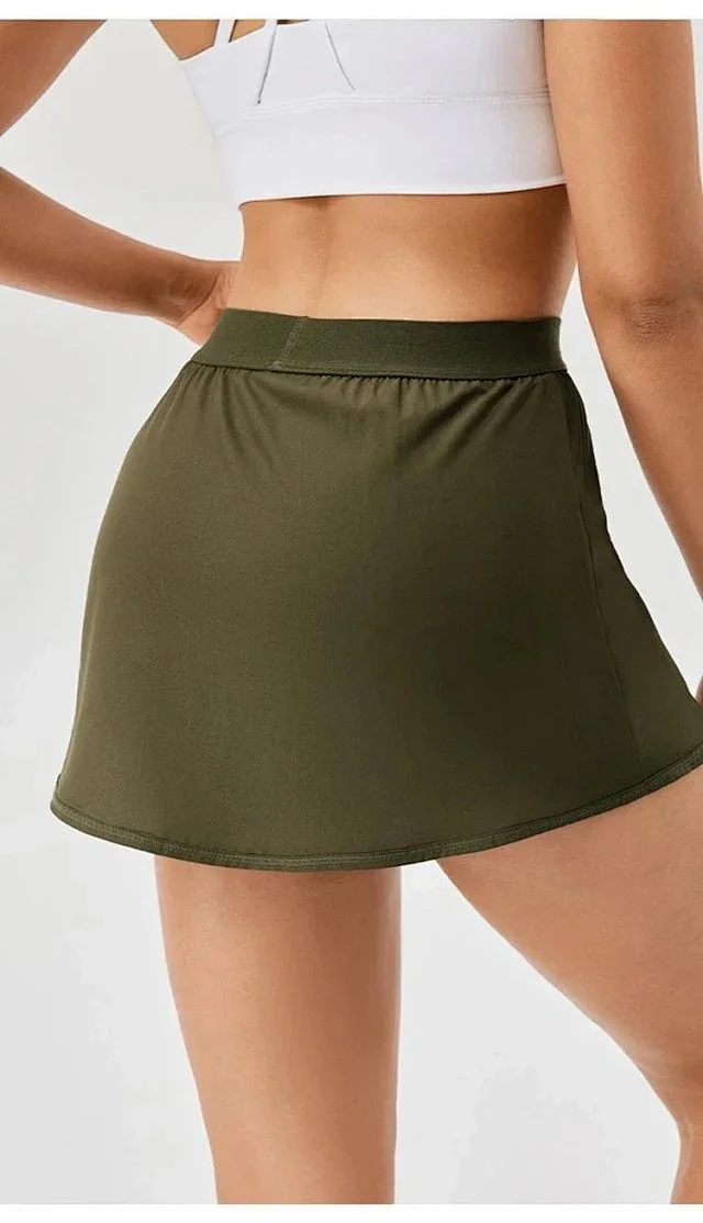 Alo Yoga Skirts Pocketed Athletic Skort with Built-In Shorts product detail image 21