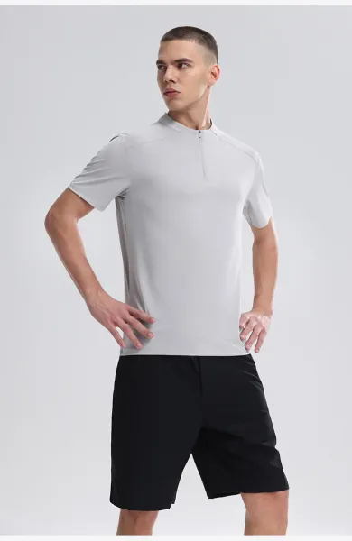 CIO Half-Zip Performance Tee Light Green Activewear Top - 18