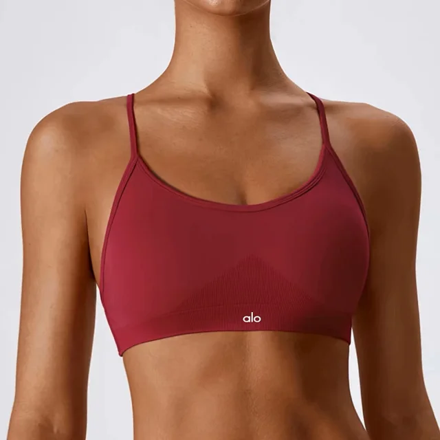 Alo Yoga Underwear Seamless strappy-back sports bra product detail image 31