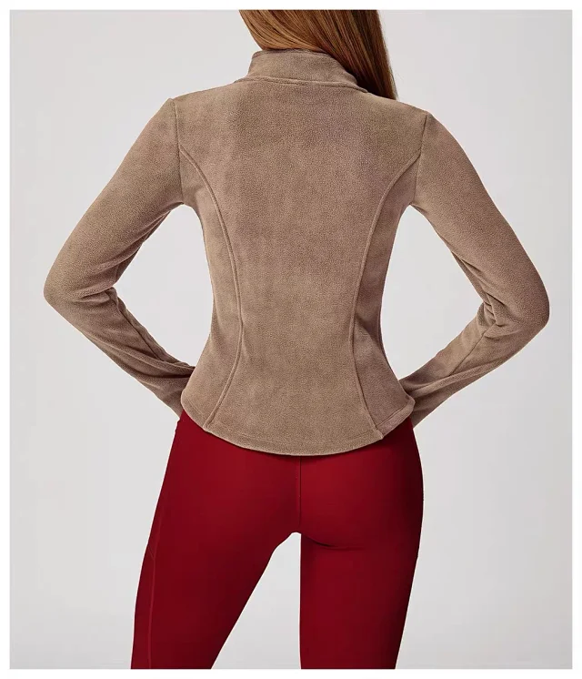 Alo Yoga Jackets Fitted Full-Zip Fleece Jacket product detail image 36