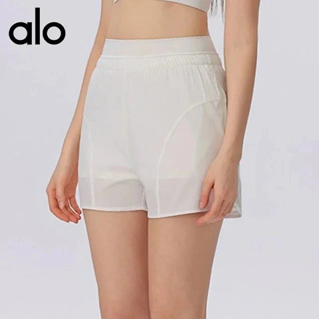 Alo Yoga Shorts High-waisted curved-seam athletic image 4