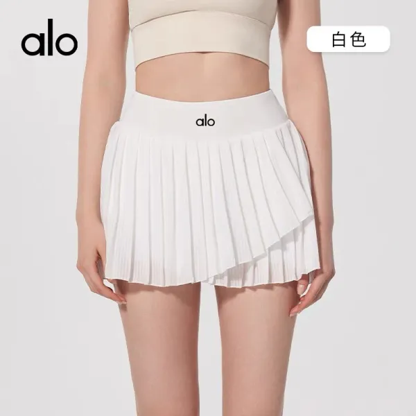 Alo Pleated Tennis Skirt Meatball Brown Shorts - 4