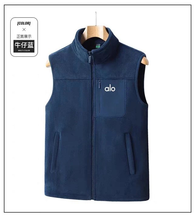 Alo Fleece Vest Black Outerwear - 18