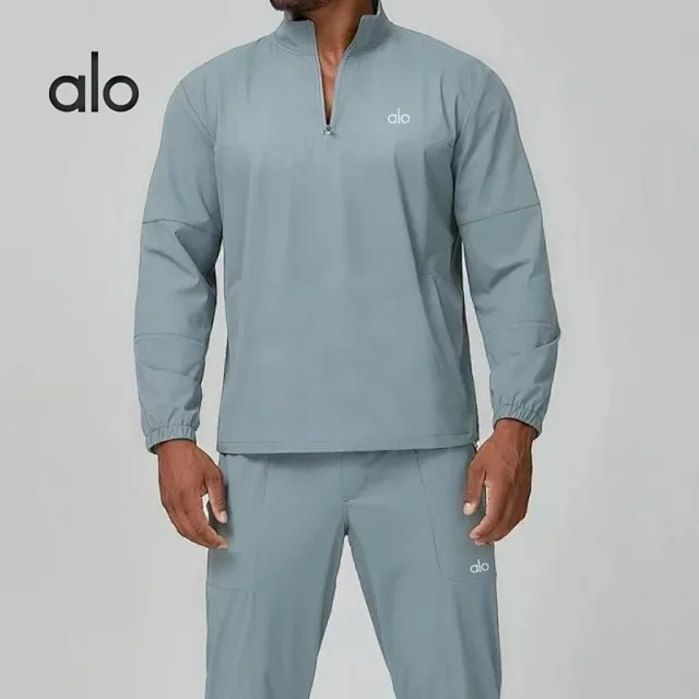 Alo Yoga Hoodies & Sweatshirts Quarter-Zip Stand-Collar Pullover product detail image 1