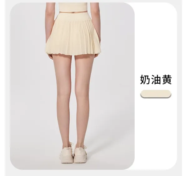 Alo Pleated Tennis Skirt Meatball Brown Shorts - 29