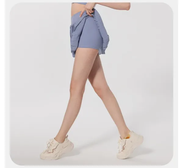 Alo Pleated Tennis Skirt Meatball Brown Shorts - 25