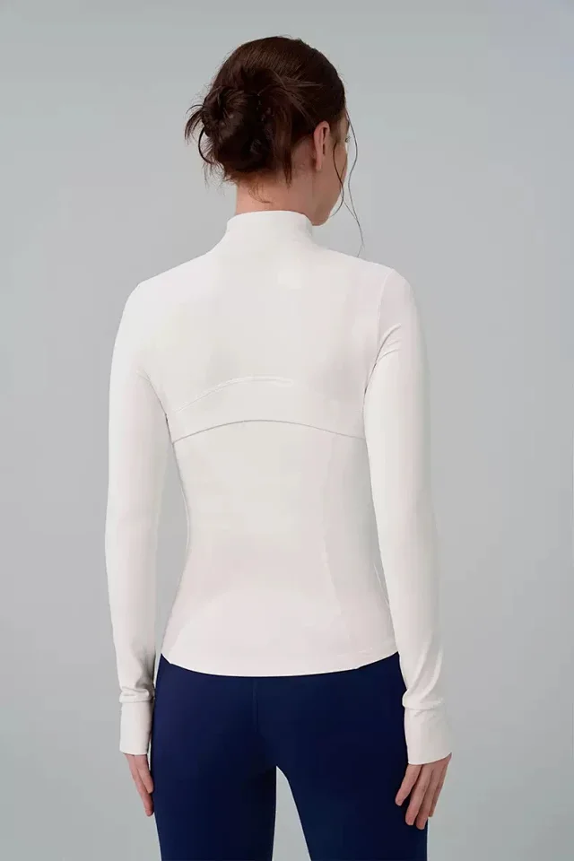 Alo Jackets Fitted stand-collar zip-up athletic jacket product detail image 27