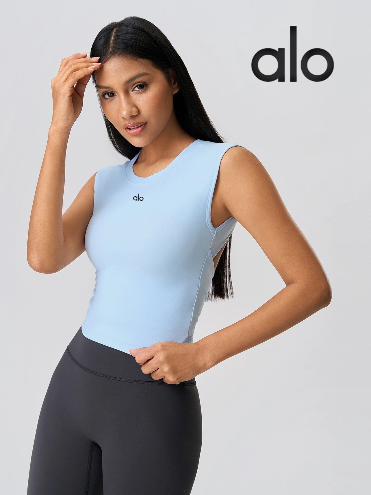 Alo Light Blue Sleeveless Top