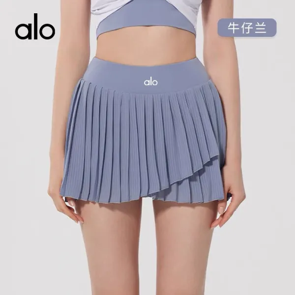 Alo Pleated Tennis Skirt Meatball Brown Shorts - 5