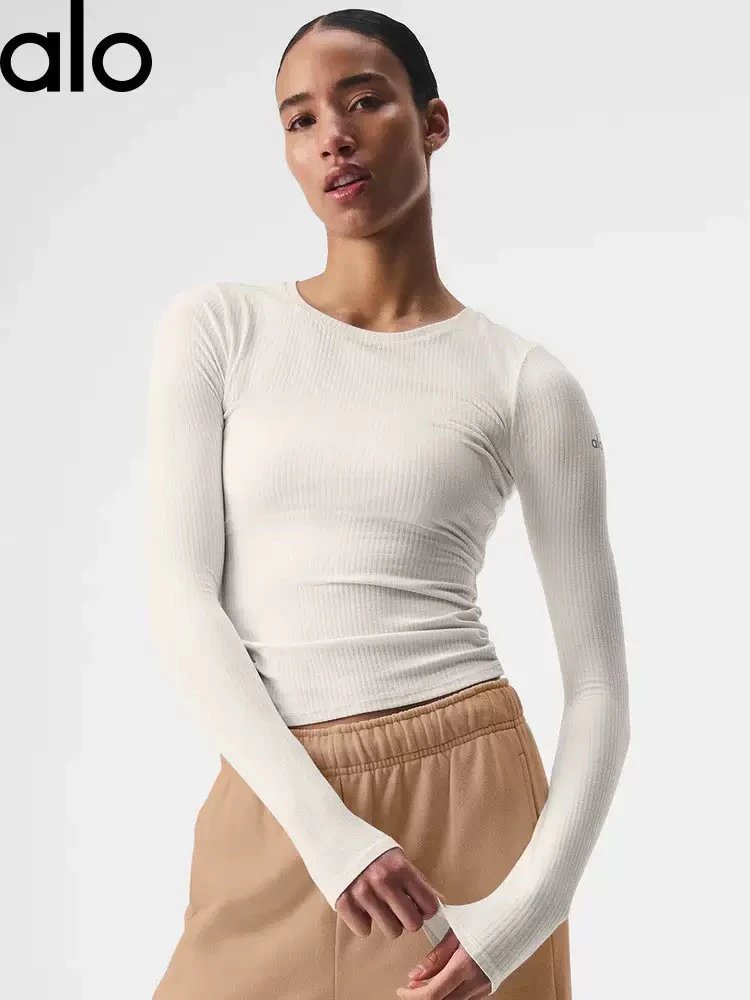 Alo Ribbed Long Sleeve Top [2 