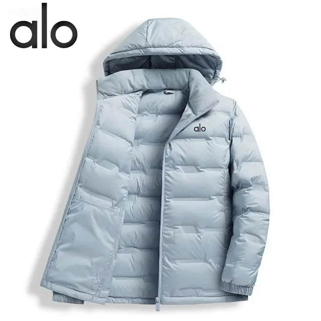 Alo Down Jackets Hooded quilted puffer product detail image 3