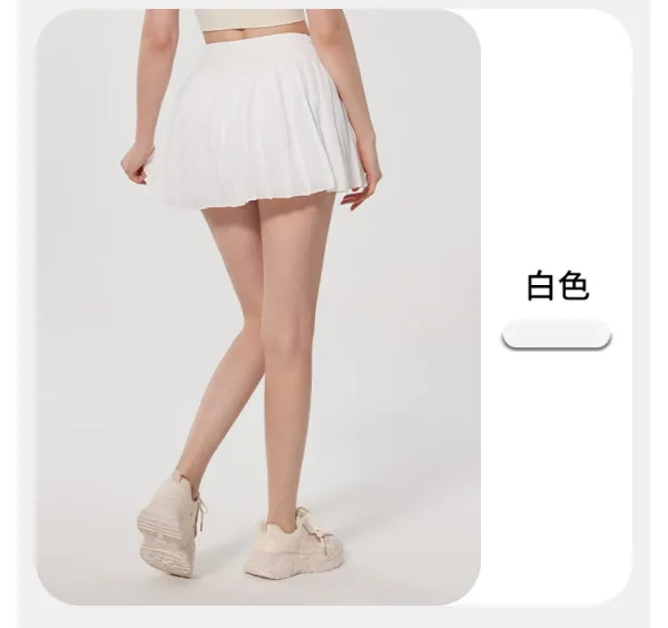 Alo Pleated Tennis Skirt Meatball Brown Shorts - 32