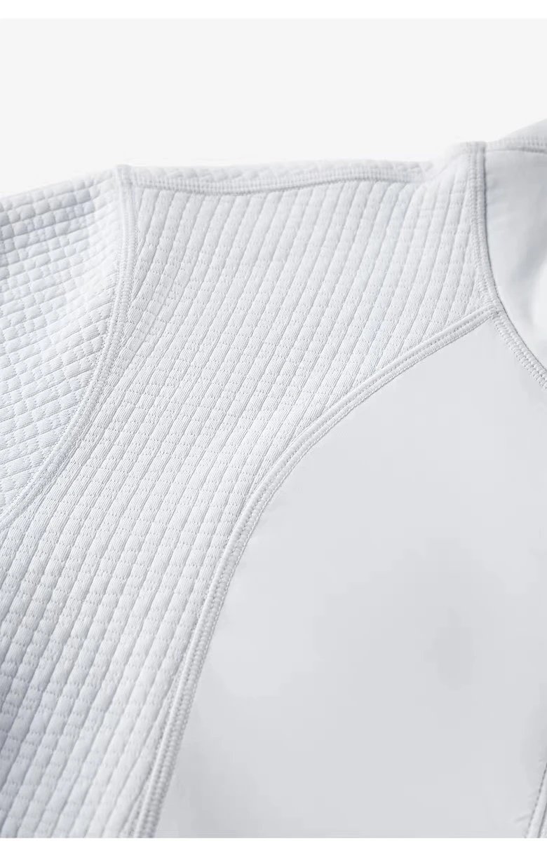 Design AIO Pro Yoga Textured Zip-Up Jacket and Pants Set White Sets - 31