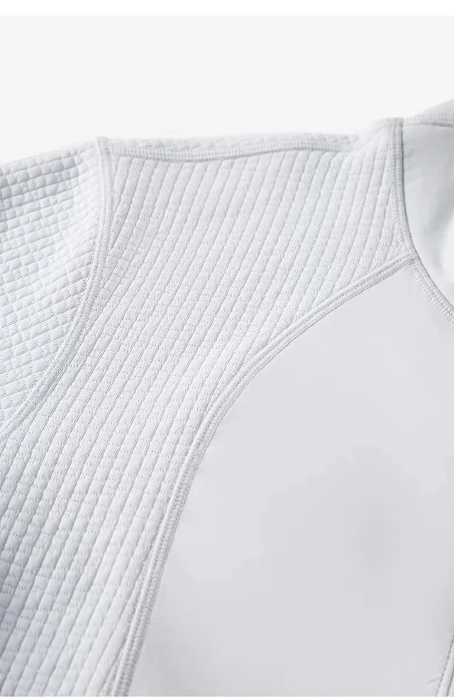 Alo Jackets Full-Zip High-Collar Jacket with Textured Sleeves product detail image 30