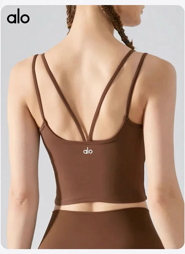Alo Yoga Underwear Strappy Open-Back Cropped Sports Bra product detail image 16