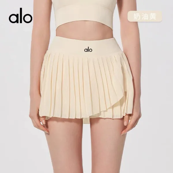 Alo Pleated Tennis Skirt Meatball Brown Shorts - 3