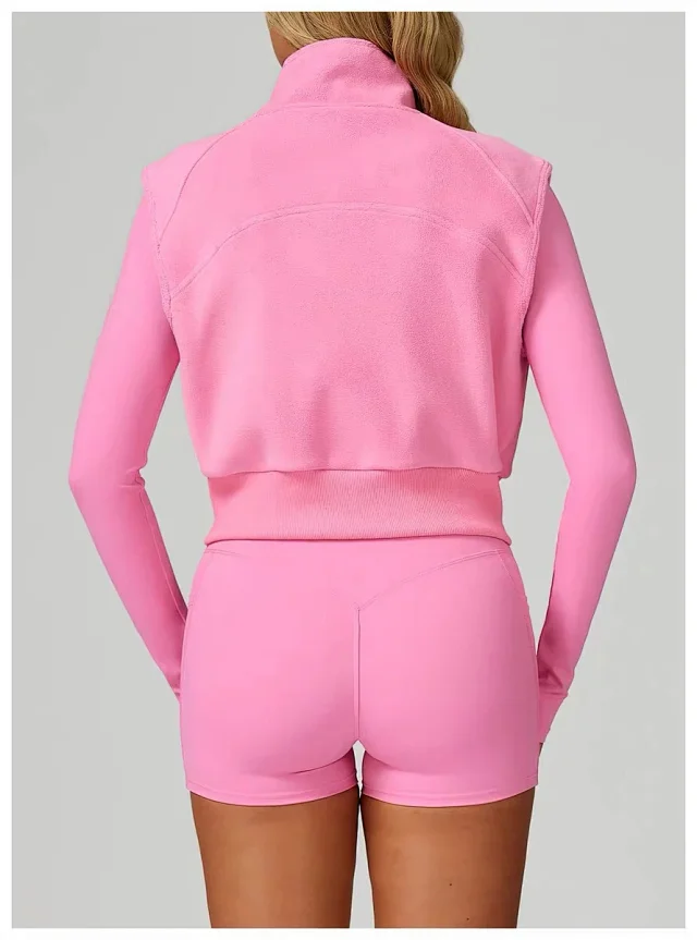 Alo Yoga Vests Fleece Zip-Up Vest product detail image 22