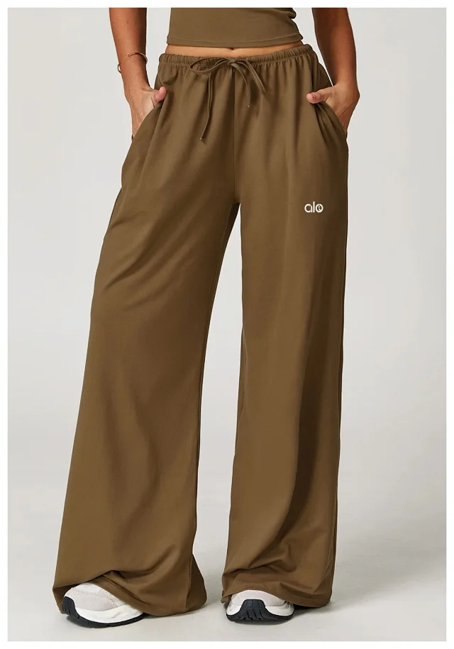 alo Trousers Wide-Leg Drawstring product detail image 45