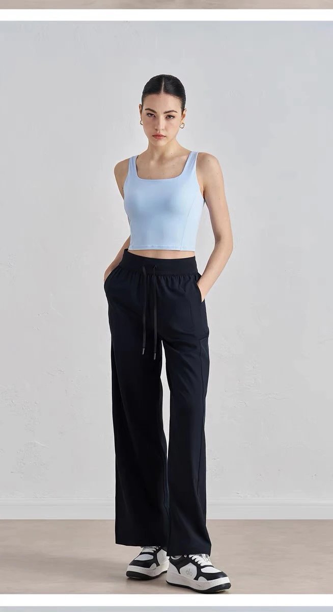Design AIO Pro Yoga Square Neck Crop Top Lavender Activewear - 26
