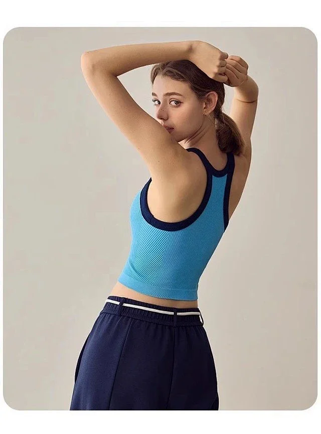 Alo Yoga Vests Ribbed Racerback Cropped Tank Top product detail image 18