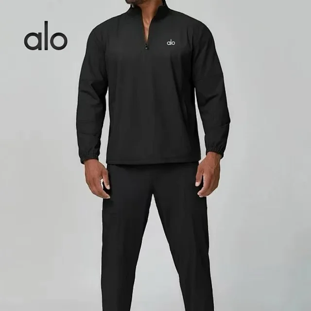 Alo Yoga Hoodies & Sweatshirts Quarter-Zip Stand-Collar Pullover product detail image 5