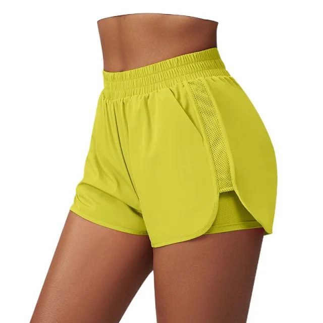 Alo Yoga Shorts Women's running with mesh liner and side pockets product detail image 5