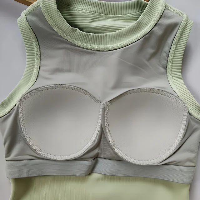 Unbranded Vests Ribbed built-in bra tank top product detail image 16