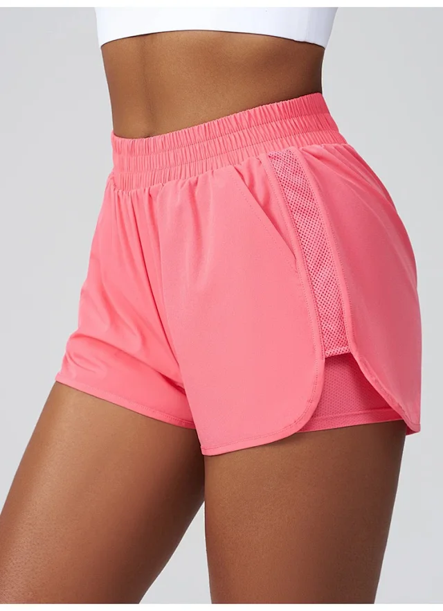 Alo Yoga Shorts Women's running with mesh liner and side pockets product detail image 30