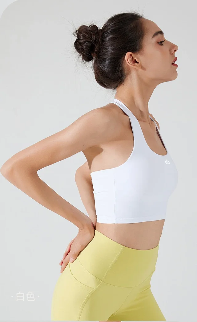 Alo Underwear Cropped racerback sports bra product detail image 18