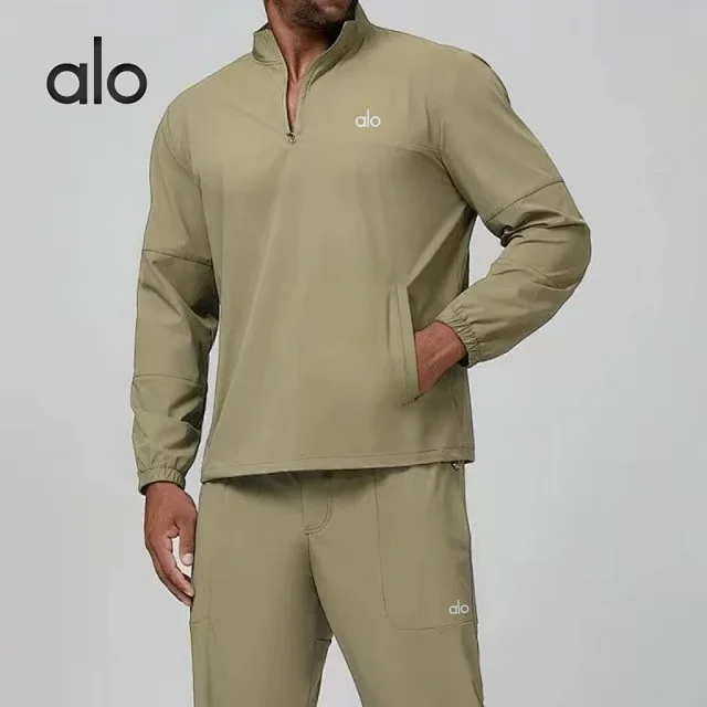 Alo Yoga Hoodies & Sweatshirts Quarter-Zip Stand-Collar Pullover product detail image 4