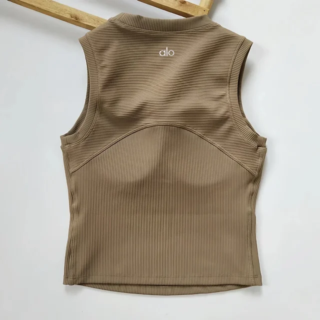 Unbranded Vests Ribbed built-in bra tank top product detail image 21
