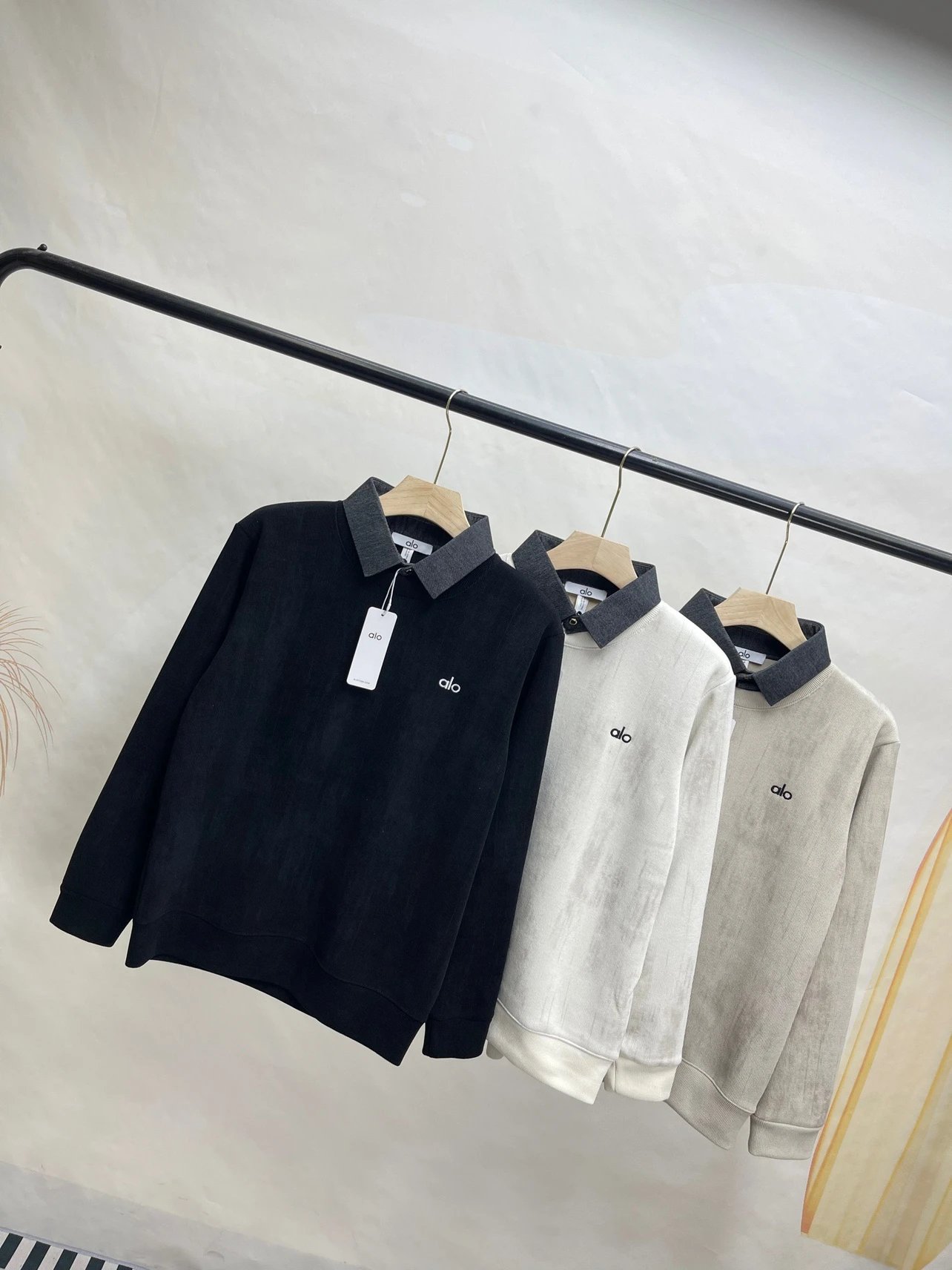 Alo Hoodies & Sweatshirts Contrast Collar Sweatshirt image 4