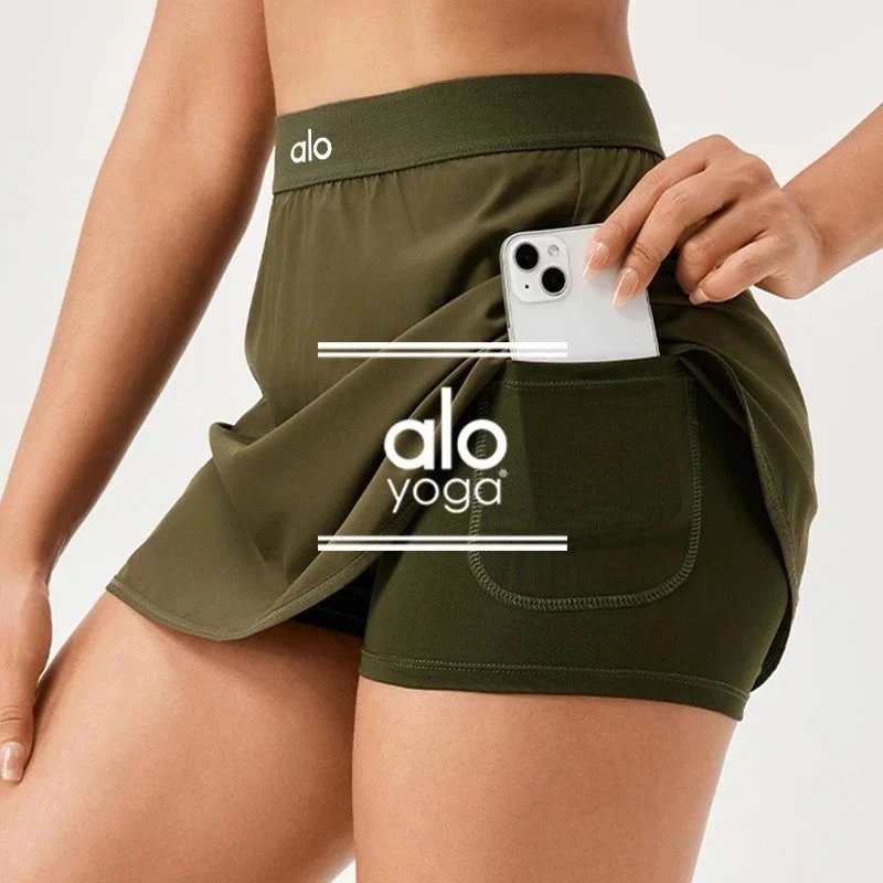 Alo Yoga Skirts Pocketed Athletic Skort with Built-In Shorts image 2